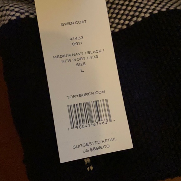 Tory Burch Gwen Sweater Coat - NWT - Picture 9 of 10